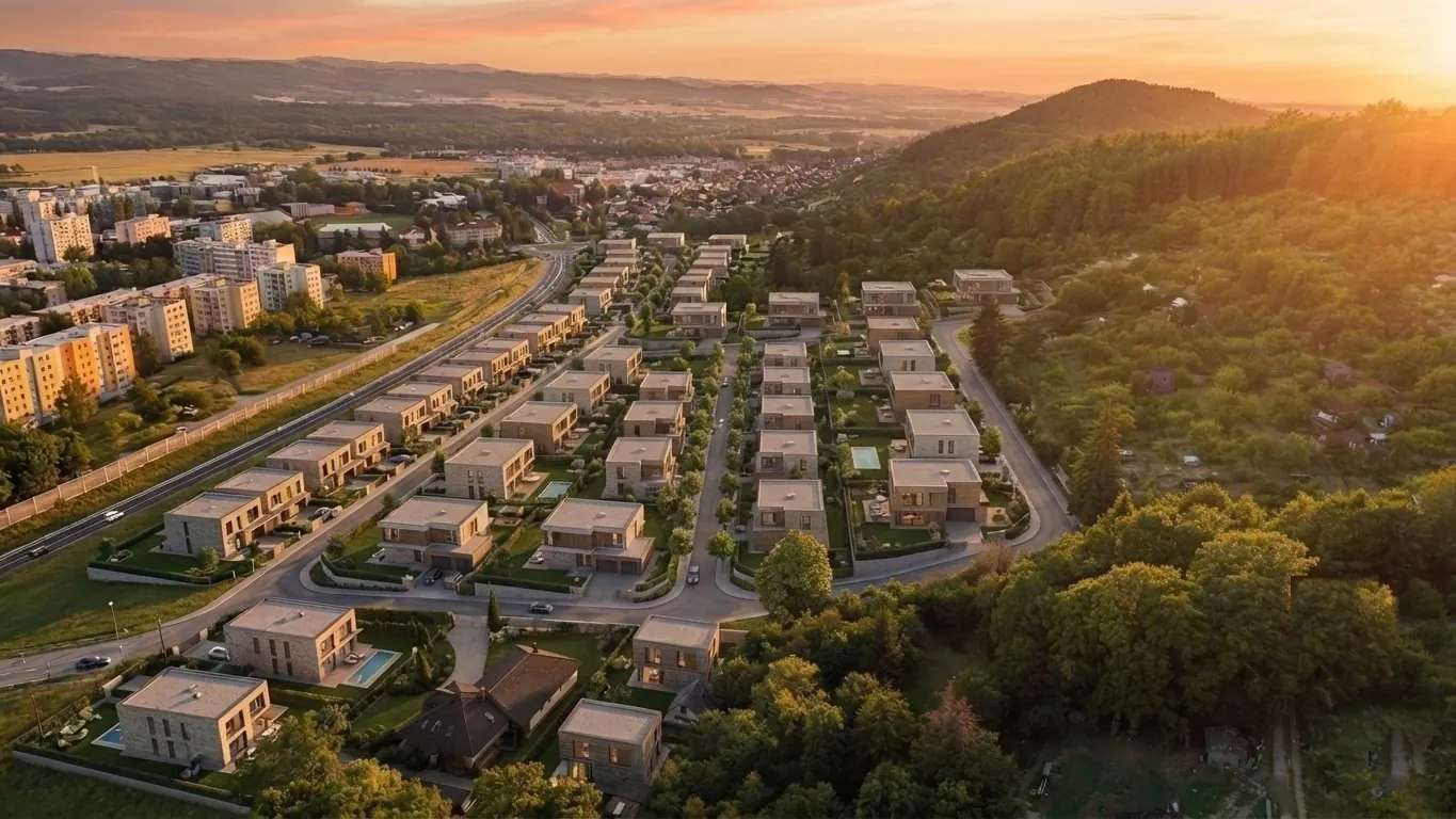 Vizualizace rezidenčního projektu Na Vinici Strakonice